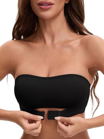 Allegra K Women's Bras Strapless Front Buckle Seamless Non Slip in Saudi Arabia