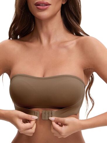 Allegra K Women's Bras Strapless Front Buckle Seamless Non Slip in Saudi Arabia