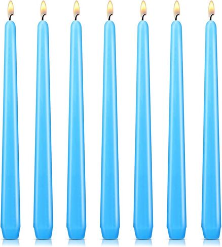 7 Pack 10 Inch Pink Taper Candles – Unscented, Dripless, Smokeless Candlesticks for Dinners, Christmas, Weddings, Parties, Holidays, Religious Events, Home Decor – Long Burning Dinner Candles in Saudi Arabia