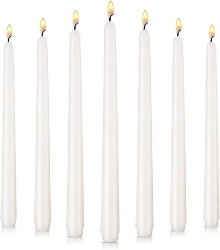 7 Pack 10 Inch Pink Taper Candles – Unscented, Dripless, Smokeless Candlesticks for Dinners, Christmas, Weddings, Parties, Holidays, Religious Events, Home Decor – Long Burning Dinner Candles in Kuwait