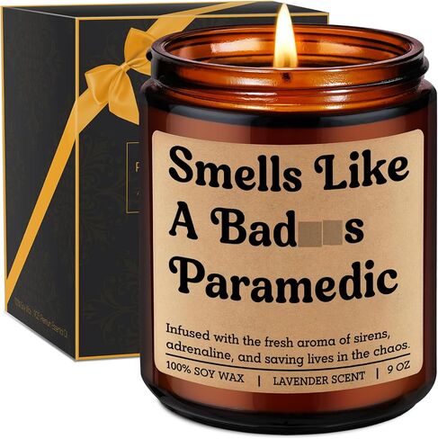 Miracu Candle, Paramedic Gifts for Men Women, EMS Week, Paramedic Accessories, Funny Cool School Graduation, Fathers Day Idea for First Responder, Emergency Medical Technician, New Graduate, Student in Saudi Arabia