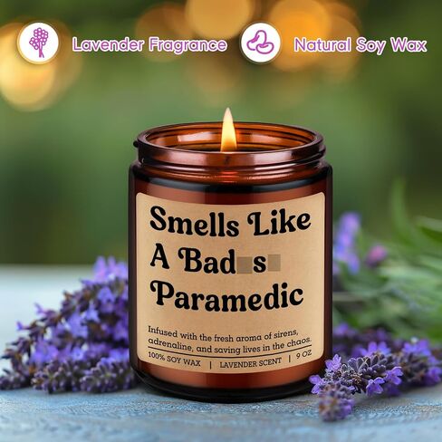 Miracu Candle, Paramedic Gifts for Men Women, EMS Week, Paramedic Accessories, Funny Cool School Graduation, Fathers Day Idea for First Responder, Emergency Medical Technician, New Graduate, Student in Saudi Arabia