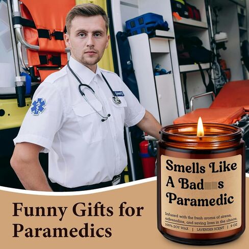 Miracu Candle, Paramedic Gifts for Men Women, EMS Week, Paramedic Accessories, Funny Cool School Graduation, Fathers Day Idea for First Responder, Emergency Medical Technician, New Graduate, Student in Saudi Arabia