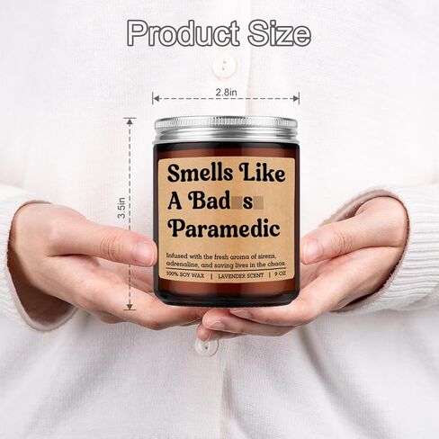 Miracu Candle, Paramedic Gifts for Men Women, EMS Week, Paramedic Accessories, Funny Cool School Graduation, Fathers Day Idea for First Responder, Emergency Medical Technician, New Graduate, Student in Saudi Arabia