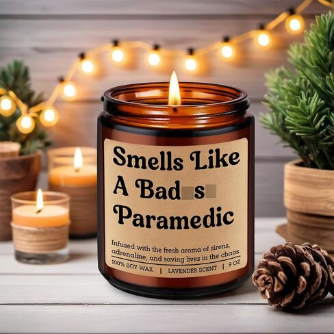 Miracu Candle, Paramedic Gifts for Men Women, EMS Week, Paramedic Accessories, Funny Cool School Graduation, Fathers Day Idea for First Responder, Emergency Medical Technician, New Graduate, Student in Saudi Arabia
