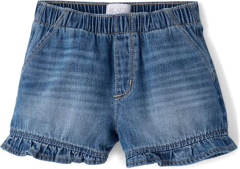 The Children's Place Girls' Denim Shortie Shorts in Kuwait