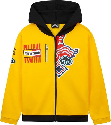 Get Trend KPop Demon Hunters Girls Zip Up Hoodie, Official Licensed Huntrix Hooded Fashion Sweatshirt, Jacket with Pockets in Saudi Arabia