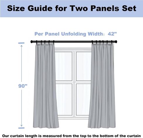 Erosebridal Girls Blue Ribbon Bow Darkening Blackout Curtains,Blue Coquette Bowknot Curtains (2 Panels 42 x 90 Inch) for Kids Bedroom,Princess Bowtie Kitchen Decor,Cute Bows Kawaii Window Treatments in Kuwait