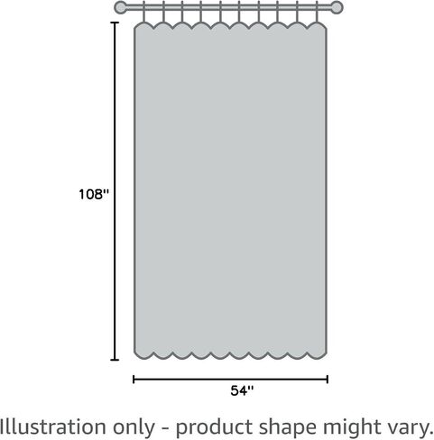 NICETOWN 2 Panels Patio Curtains Outdoor Waterproof, Sticky Tab Top Porch Decor Indoor Outdoor Curtains & Drapes Lightweight & Airy for Garden/Sun Room, White, W54 x L108 in Kuwait