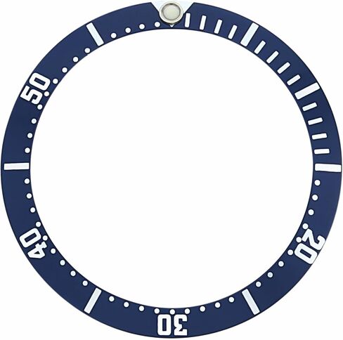 Ewatchparts Bezel Insert Compatible With Vintage Omega Seamaster Watch 38mm x 32mm Blue in Saudi Arabia