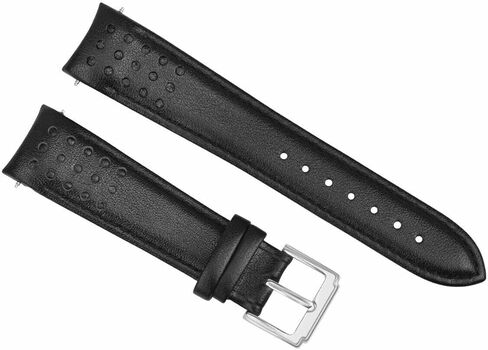 حزام ساعة Ewatchparts مصنوع من الجلد بطرف منحني 21 ملم متوافق مع سيتيزن ايكو درايف بروماستر باللون الأسود in Kuwait