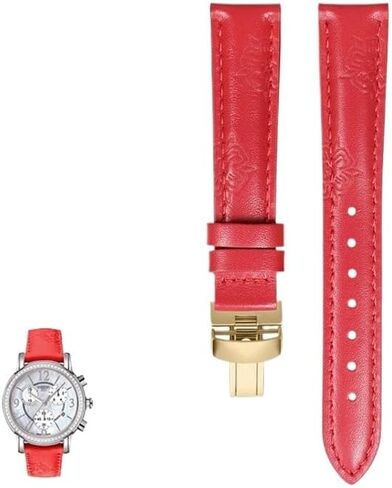 hooson Lady Heart Collection Printed Leather Watch Straps For Tissot 1853 T050 T050207A Watch Chain For Couturier Prestige Women's Watchband in Saudi Arabia
