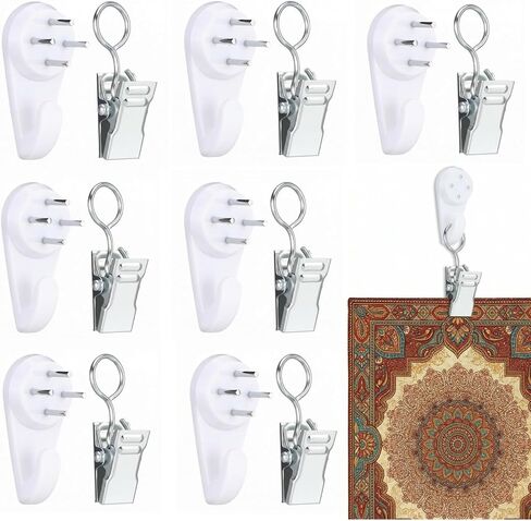 FLZHBFC 1.2 Inch Tapestry Hangers Wall Hanging, Quilt Hanger for Wall for Display, for Hangings Rugs Tapestry Carpets Display 28PCS in Saudi Arabia