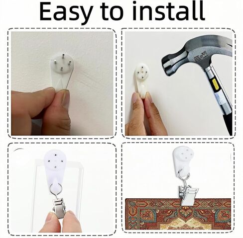 FLZHBFC 1.2 Inch Tapestry Hangers Wall Hanging, Quilt Hanger for Wall for Display, for Hangings Rugs Tapestry Carpets Display 28PCS in Saudi Arabia