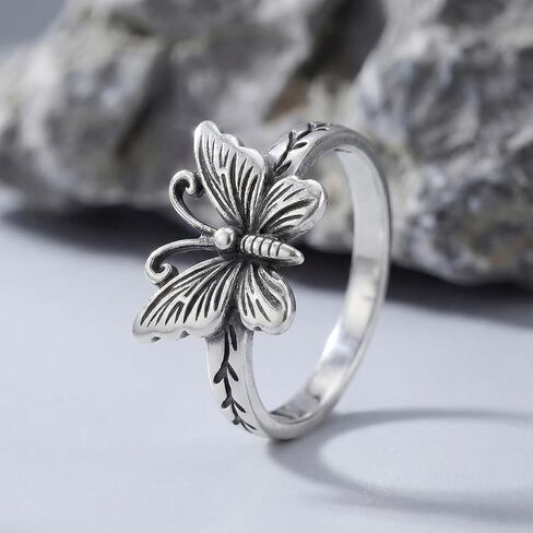 1pc Simple Unique Vintage Butterfly Ring elegant women's fine jewelry Valentine's Day birthday gift daily wear in Kuwait