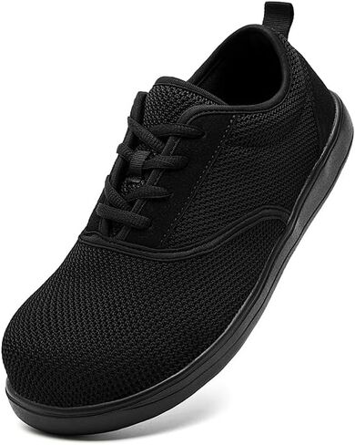 Steel Toe Shoes for Men Non Slip Work Composite Toe Sneakers Slip Resistant Safety Lightweight Comfortable Construction Wide Toe Box Barefoot Shoes in Saudi Arabia