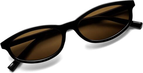 Appassal Retro Oval Cat Eye Sunglasses for Women Small 90s Trendy Narrow Slim Shades AP3732Y in Kuwait