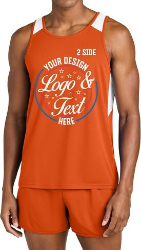 TEEAMORE Personalized Track & Field Athletic Shirt with Name, Text & Image in Saudi Arabia