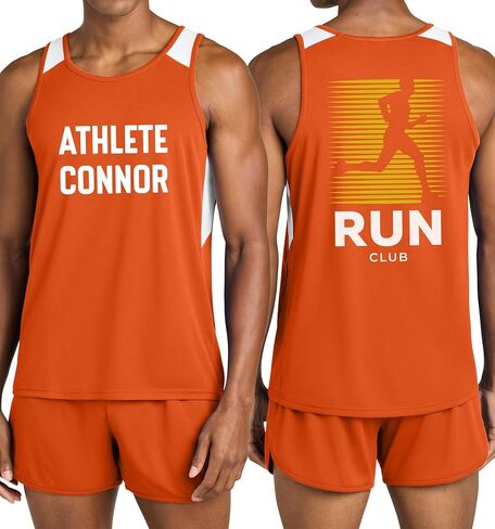 TEEAMORE Personalized Track & Field Athletic Shirt with Name, Text & Image in Saudi Arabia