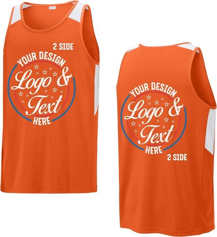TEEAMORE Personalized Track & Field Athletic Shirt with Name, Text & Image in Saudi Arabia