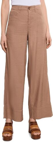 NYDJ Women's Petite Five-Pocket Wide Leg Trouser Pants in Kuwait