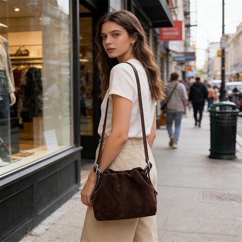 Women's Fashionable Matte Crossbody Bag Single Shoulder Handbag Soft Handle Korean Temperament Commute Handbags in Kuwait