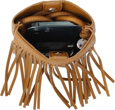 Reberomantic Women's Mini Fringed Crossbody Shoulder Bag Leather Cellphone Bag Tassel Wallet Purse in Saudi Arabia