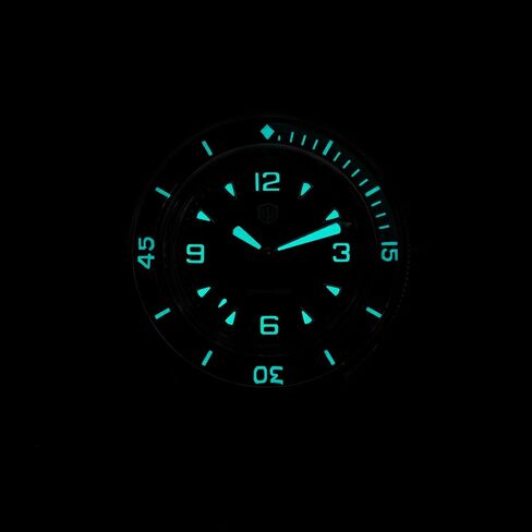 TACTICAL FROG Watchdives WD50Q WD50-Fathoms 38mm Mens Dive Watch with Japanese VH31 Sweep Quartz, Sapphire Crystal 300M Water Resistant, Vintage Style FKM Rubber Strap Analog Wristwatch in Saudi Arabia