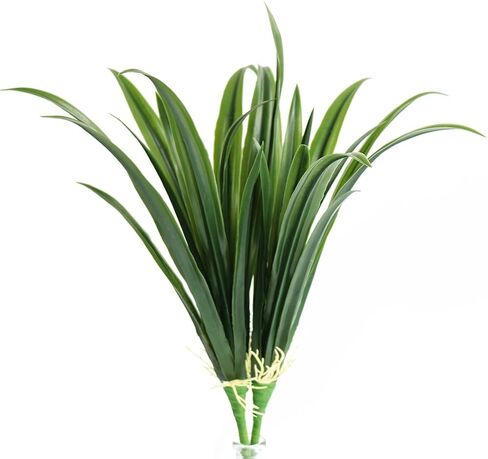 Jasming Artificial Leaves Green Plants Real Touch Cymbidium Orchid Fake Branches for Garden Home Decoration (B) in Saudi Arabia