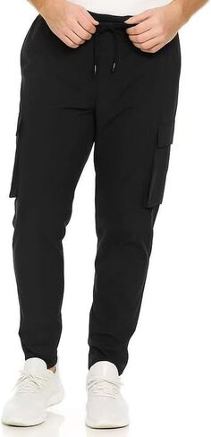 Men's Clinical Multi-Pocket Jogger Scrub Pants – 4-Way Stretch - Stretch Waistband & Utility Cargo Design in Saudi Arabia