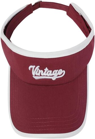 Sport Visors Sun Hat Vintage Letter Print Visors Empty Top Baseball Cap Outdoor Golf Tennis Adjustable for Women Men in Saudi Arabia