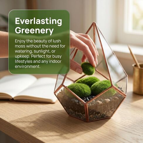 20 Pcs Artificial Moss Rocks, Faux Green Moss Balls for Fairy Garden & Terrarium Decor, Realistic Fuzzy Fake Stones for Vase Fillers, Crafts, Centerpieces & Potted Plants (Mixed Sizes) in Saudi Arabia