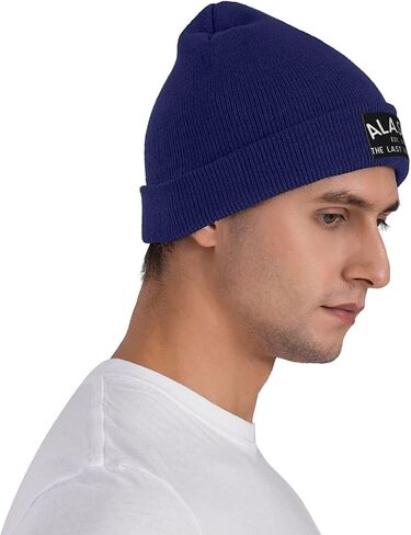 Alaska Est 1959 Gifts Beanie Hat Gifts Men Winter Warm Hat Women Knit Stocking Hat Slouchy Skull Cap Knitted Hat Black in Kuwait