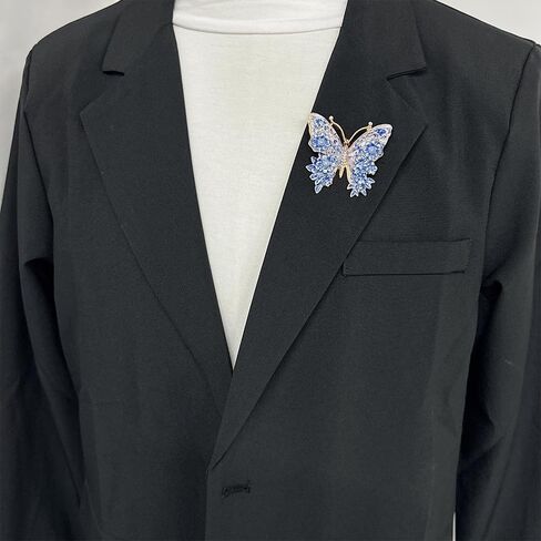 Vintage Butterfly Flower Colorful Enamel Brooch Lapel Pins Elegant Rhinestones Insect Brooches Pin for Suit Dresses Accessory Wedding Birthday Fashion Jewelry in Kuwait