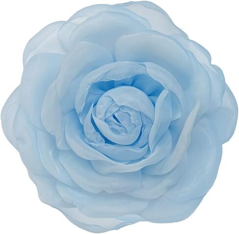 Dainty Organza Silk Rose Flower Extra Large Big Brooches for Women Men Elegant Fabric Floral Oversized Lapel Pins for Dress Suit Clothes Accessories Wedding Party Banquet Fashion Jewelry 180mm in Kuwait
