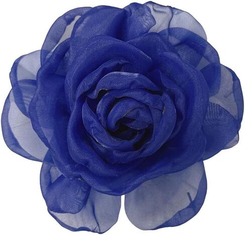 Dainty Organza Silk Rose Flower Extra Large Big Brooches for Women Men Elegant Fabric Floral Oversized Lapel Pins for Dress Suit Clothes Accessories Wedding Party Banquet Fashion Jewelry 180mm in Kuwait