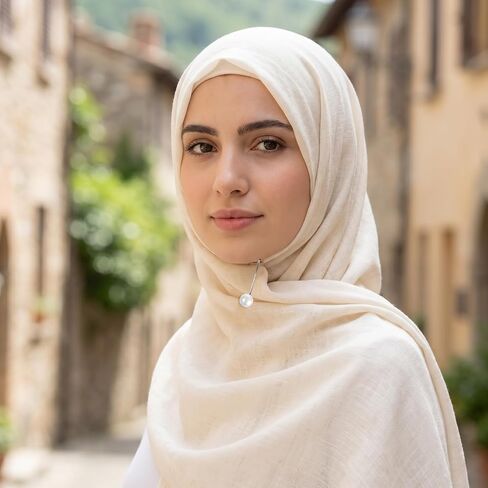 24 Pcs Muslim Pearl Scarf Clips and Hooks Wonderful Hijab Pins Clips Cute Hijab Scarf Pins Multicolor Headscarf Accessories Pearl Brooch Pin Safety Pin for Scarfs Headscarf in Saudi Arabia