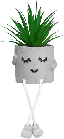 Small Artificial Succulent Plant in Pot 1PC - Lifelike Fake Succulent for Indoor Home Decor,Real Touch Mini Potted Plant for Bathroom Kitchen Window Sill,Office Desk,Shelf Decor Accessories in Saudi Arabia