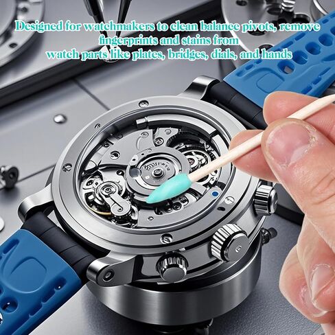 2pcs Watchmaking Clean Putty Watch Cleaning Putty Kit 10 Willow Sticks 1 Cleaning Cloth Watch Cleaner Clay Wristwatch Wheel Pivot and Repair Tool Cleaner Tool for Jewelry Watches Repair in Saudi Arabia