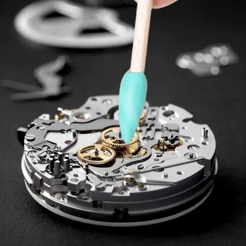 2pcs Watchmaking Clean Putty Watch Cleaning Putty Kit 10 Willow Sticks 1 Cleaning Cloth Watch Cleaner Clay Wristwatch Wheel Pivot and Repair Tool Cleaner Tool for Jewelry Watches Repair in Saudi Arabia