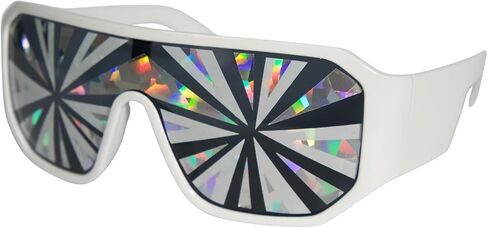 Pro Wrestling Tees Officially Licensed Macho Man Sunglasses - White/Silver Burst in Saudi Arabia