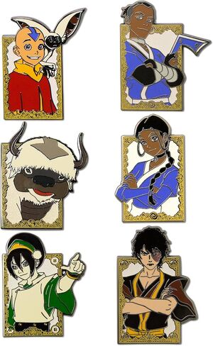 Avatar The Last Airbender Mystery Enamel Pin Blind Box Series, Aang and Momo, Appa, Katara, Sokka, Toph, or Zuko in Kuwait