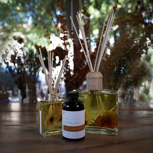 Rosy Rings Fragrance Diffuser Oil Refill 6oz - Aromatherapy, Scented Air Freshener Deodorizer Oil, Scented Refill for Home, Kitchen, Living Room, Decor Gifts Humidifier Essential Oils (Honey Tobacco) in Saudi Arabia