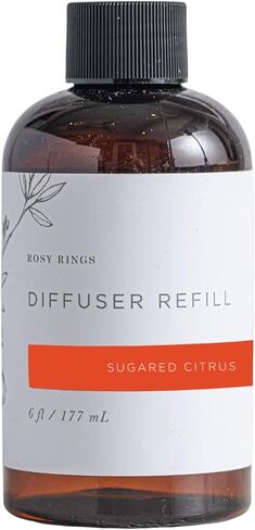 Rosy Rings Fragrance Diffuser Oil Refill 6oz - Aromatherapy, Scented Air Freshener Deodorizer Oil, Scented Refill for Home, Kitchen, Living Room, Decor Gifts Humidifier Essential Oils (Honey Tobacco) in Saudi Arabia
