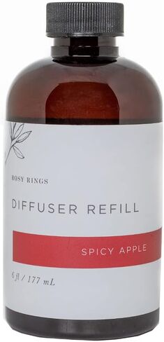 Rosy Rings Fragrance Diffuser Oil Refill 6oz - Aromatherapy, Scented Air Freshener Deodorizer Oil, Scented Refill for Home, Kitchen, Living Room, Decor Gifts Humidifier Essential Oils (Honey Tobacco) in Saudi Arabia