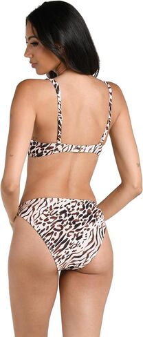 La Blanca Women's Banded Halter Bikini Swimsuit Top, Taupe//Fierce Territory, 10 in Kuwait