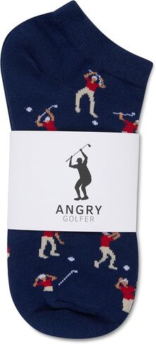 Funny Angry Golf Ankle Socks For Men, Hilarious Golf Gift For Men, One Size 8-13 in Saudi Arabia