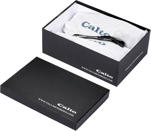 أحذية CALTO الرجالية غير المرئية لزيادة الارتفاع - أحذية رياضية خفيفة الوزن من جلد نابا - أطول 2.8 بوصة in Kuwait