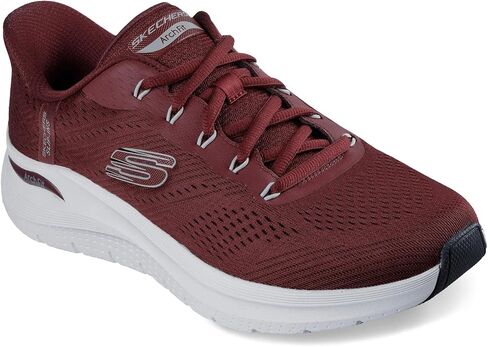 حذاء Skechers للرجال، سهل الارتداء: Arch Fit 2.0 - Lestur Sneaker Burgundy in Kuwait