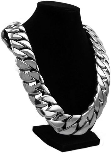 Heavy Chain 30MM Wide Cuban Curb 316L mens Stainless Steel Silver 28 Inch Huge Hip Hop Necklace in Saudi Arabia